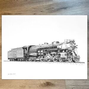CB&A | Chicago, Burlington & Quincy Railroad #4002 Train Prints